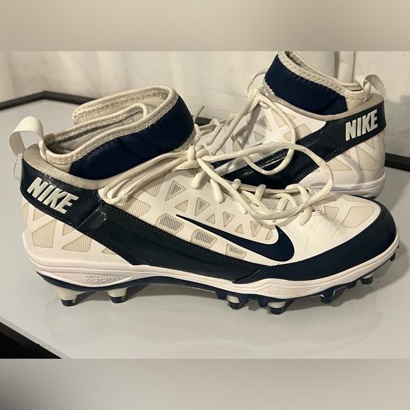 Nike Air Zoom Superbad Football Lace Up Cleats White/Blue Size 11 New no box - Picture 15 of 15